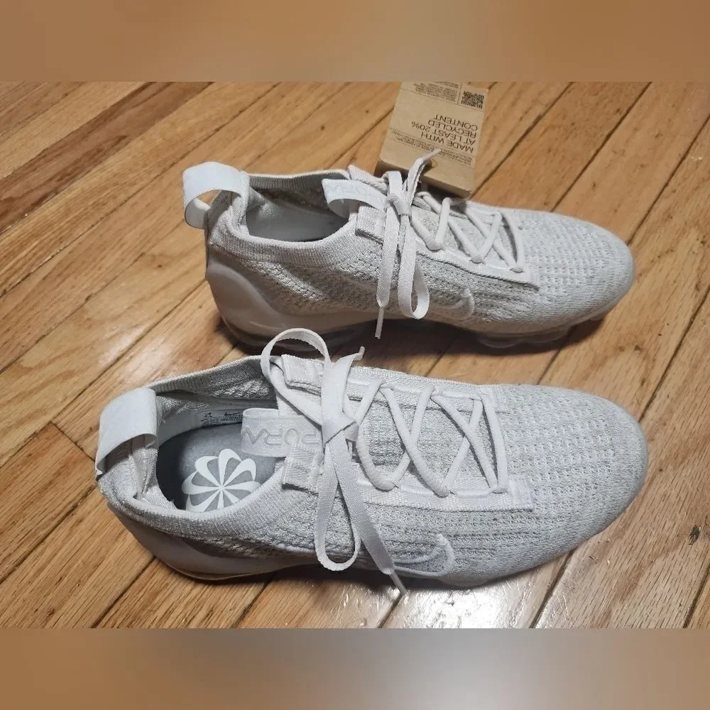 Nike Air VaporMax 2021 Women's Flyknit Running Sneakers Size 6.5 Phantom
